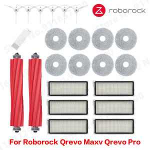 For Roborock Q Revo MaxV  Q Revo Pro Main Side Brush Hepa Filter Mop Cloths Holder Dust Bag Spare Parts Vacuum Cleaner Accessories