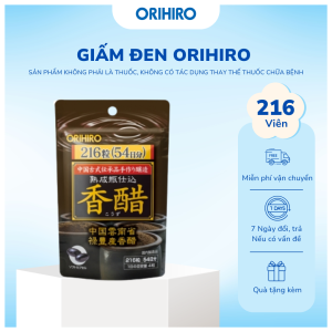 Viên Uống Giấm Đen Orihiro 216 Viên - ORIHIRO NHẬT BẢN CHÍNH HÃNG