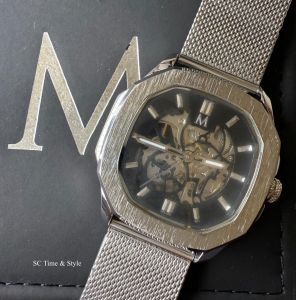 ⌚ M-QUADE Series | OCTAGON Skeleton Automatic Watch (Silver)