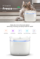 Petoneer Fresco Mini 1.9L Capacity Water Filter Fountain Pro | Smart App Control | Multi-Filtration UVC Disinfection. 