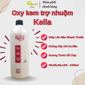 Oxy Kem trợ nhuộm Kella  không xót da đầu - 1000ml