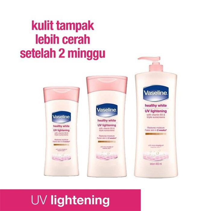 Vaseline Hand & Body Lotion Healthy White UV Extra Brightening 100ML/ 200ML BPOM/ Hand Body Vaseline Lotion/ BISA COD