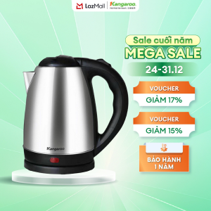 [SP MỚI] Bình đun siêu tốc 18L Kangaroo KGWK18I3E - Công suất 1500w