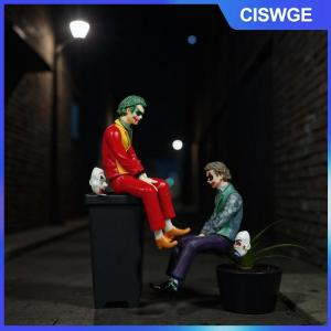 CISWGE 1pcs Joker Heath sổ cái ngồi tư thế con số 10cm mái trang trí xe búp bê đuôi và mái mặt dây chuyền mô hình bức tượng sưu tập đồ chơi
