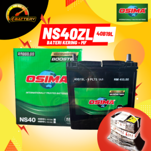 NS40ZL NS40 OSIMA Battery MF Bateri Kereta (Kering) Car Bettery | Perodua Myvi Viva Kancil Alza Axia Bezza Kelisa