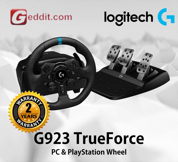 LOGITECH G923 TRUFORCE DRIVING FORCE RACE WHEEL FOR PLAYSTION AND PC ...