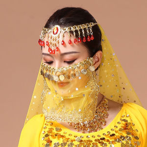 Cadar Wajah Syal Muka Selendang Kerudung Penutup Wajah Tari Perut Belly Dance Kostum Arabian Haloween Party