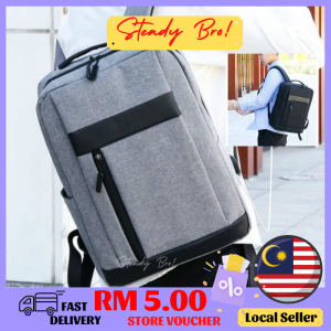 VIDEO Multifunctional Canvas Water Resistant Laptop Backpack Travel Business Bag