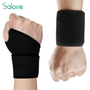 Salorie 2 Pack Wrist Brace for Right&Left Hand - Wrist Wraps for Men&Women - Adjustable Wrist Band for Sports Protecting/Tendonitis Pain Relief/Injury Recovery/Daily Work Carpal Tunnel Wrist Brace