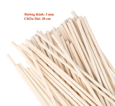 [HCM]Bộ 10 que cắm khuếch tán tinh dầu toả hương gồm que mây tự nhiên đường kính 3mm x chiều dài 20cm