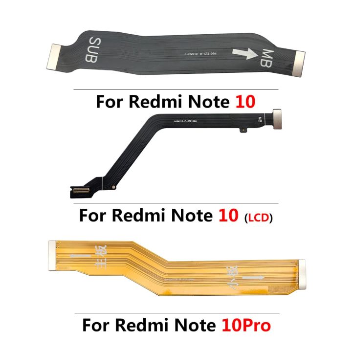 Redmi Note 10 เมนบอร์ดเมนบอร์ด Flex Cable สําหรับ Xiaomi Redmi Note 10 Pro Mainboard Flex พร้อม 9924