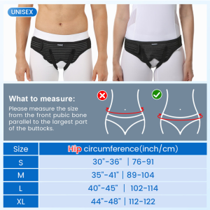 VELPEAU Hernia Belt Truss With 2 Removable Compression Pads For Inguinal Or Sports Hernia Support Pain Relief Recovery Strap