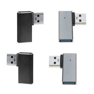 อะแด็ปเตอร์เชื่อมต่อ USB 90องศามี/ไม่มีขนาดไฟแอลอีดีแบบพกพาสำหรับฮาร์ดดิสก์แบบพกพาและอีกมากมายรองรับการชาร์จ