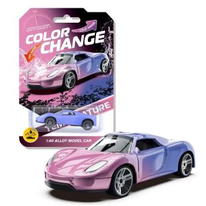 Oldlaiben Boys Inertial Racing Toys Car Temperature-sense Color Change Alloy Racing Toys Model Car Toy Gift
