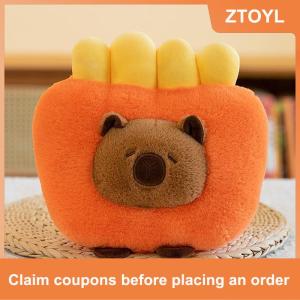 【ZTOYL】 ตุ๊กตาคาปาวา20-25ซม. ตุ๊กตาผ้ากำมะหยี่นุ่มตุ๊กตาสัตว์จำลองตุ๊กตาน่ารักตกแต่งบ้านน่ารักสำหรับเป็นของขวัญเด็กผู้หญิง