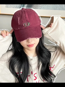 Phụ Nữ Hiện Đại Thư D Mũ bóng chày Cho Cô Gái Phụ Nữ Đa Năng bị mòn Vành Mũ điều chỉnh được