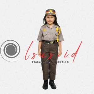 GROSIR BAJU SERAGAM PROFESI POLISI & POLWAN SABHARA ANAK FASHION