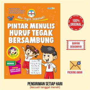 Buku Aktivitas Anak Pintar Menulis Huruf Tegak Bersambung (Full Color)