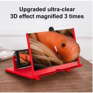 Mobile phone screen magnifying glass foldable pull-out desktop mobile phone holder
