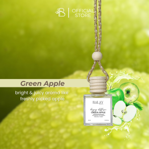 Green Apple Hanging Diffuser for Home Car Room Perfume Long Lasting Air Freshener Fragrance Purifier Odor Eliminator