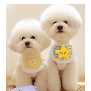 ผ้าพันคอผ้าลูกไม้สำหรับแมวสุนัขน่ารักผ้าซับน้ำลายเด็กสำหรับสัตว์เลี้ยงผ้าพันคอสำหรับตกแต่งภาพเครื่องประดับ