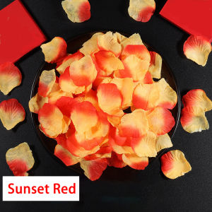 500PCS Artificial Rose Flower Petals Romantic Accessories Wedding Decoration Fake Rose Petals