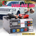 【MONQIQI】1200W Charger Aki /Accu Mobil Motor 12V/24V 10A/7A LCD Charger Portable 600A / 500A /400A Mobil Dan Motor Charger Aki GARANSI 365 HARI. 