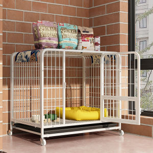 🐶Mobile Upgraded 5Sizes In Stock Dog Cage Big Size Big Dog Cage With Wheels Pet Fence Dog House Kennel for Small/Medium/Large Dog