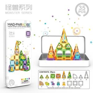 [SG Seller]Magnetic Tiles City Construction Theme Set Iron Storage  STEM Magnet Building Blocks Creative Construction
