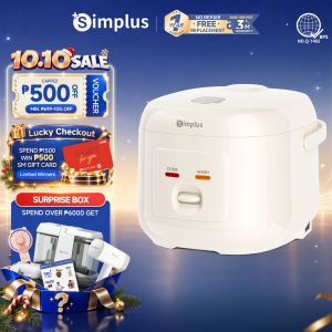 Simplus Rice Cooker 4L Large Capacity 14-min Quick Cook Steam Simmer Stew and Braise Non-Stick Inner Pot
