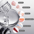 BORN PRETTY 15ml 6 IN 1 Nail Glue Gel Nail Art Polish Transparent Clear Function UV Gel looming Gel Strengthener Extension Varnish. 