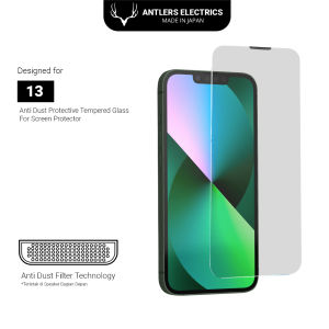 Antlers Electrics Tempered Glass Anti dust AntiGores antidust Untuk Iphone 13  anti debu dustproof mesh Anti Gores Pelindung Layar Handphone Anti Gores Screen Protector Full Screen Premium Iphone 13