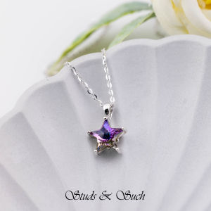 [Studs & Such] 925 Silver Necklace With Genuine Austrian Star Crystal Pendant