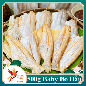 1kg Khô Cá Dứa Bỏ Đầu Màu Trắng Con Baby Dễ Chế Biến Chiên Giòn (3 nắng) vị vừa ăn thơm ngon- ĐẶC SẢN MINH TRIẾT