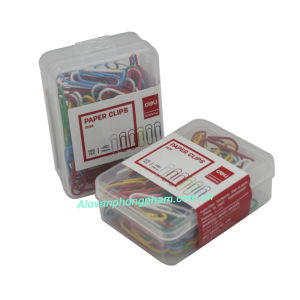 Ghim kẹp giấy Deli 0024 nhiều màu đầu tròn SUKADO