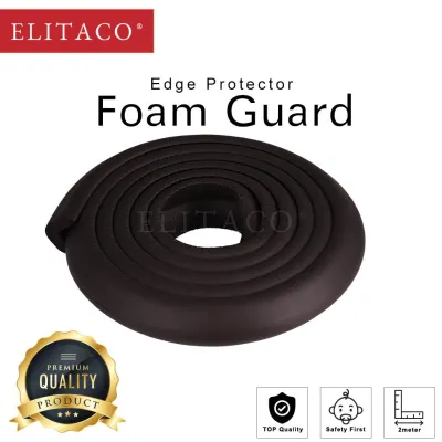 【ELITACO】2M Baby Edge 24mm Corner Edge Protective Pads Child Foam Guard Edge Baby Child Proofing Foam Set and Safe for Table Fireplace Countertop
