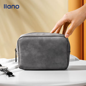 llano Portable Storage Bag Waterproof Travel Storage Case Gadget Adapter Accessories Sheepskin Organizer Case for USB Cable Charger / Power Bank / Electronic Organizer Bag