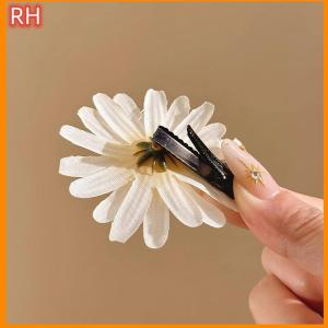 🔥🔥🔥ranghe 2Pcs Sweet Daisy Hair Clips Side Bangs Clip Cute Small Sunflower Flower Duckbill Hairpin Women Hair Accessories For Daily Use