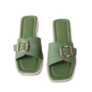 VEBLEN Sandal Selop Wanita Cewek Model Fashion Korea Style Hitam Karet Shoes Sendal Slip On Perempuan Anti Licin dan Nyaman