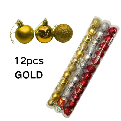 Christmas Balls Set Shatterproof Plastic Ornaments Shiny Matte Finish Xmas Tree Decor for Home Holiday Party
