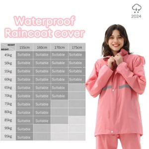 raincoat rainpants set women split full body waterproof mens and womens long raincoat suit