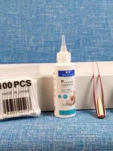 120ML Pet Earwash Liquid for Cat Dog Ear Smelly Canal Cleaning Health Supplies