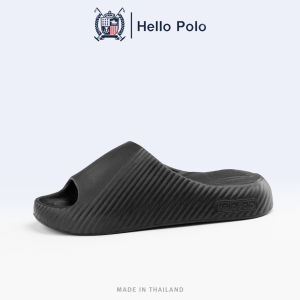 Hello Polo รองเท้าแตะผู้ชาย รองเท้านิ่มเหมือนเหยียบขี 4CM กันลื่น นุ่ม พื้นรองเท้าหนา ลายอุ้งเท้าแมว HP8014M