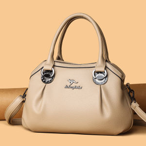 NALLCHEER Retro Fashion Womens Bag Color Collision Design Metal Clasp Shoulder Crossbody Dual-Use Tote Bag