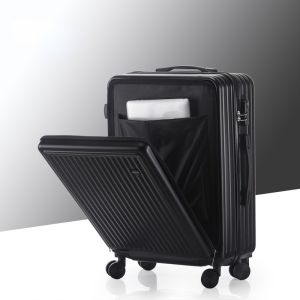 Mishilei 24Inch Luggage Front-loading Hard Shell Suitcase Cabin Suitcase Business Trolley Case