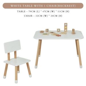 Montessori Birch Wooden Sensory Multi-Activity Table And Chair