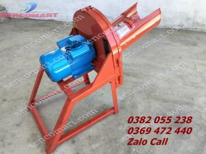 May chuyên băm chuối nguyên cây motor 22kw lưỡi dao bằng nhíp cán
