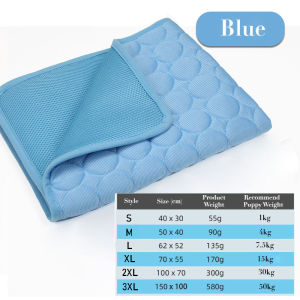 Pets Cooling Mat Outdoor Foldable Dog Bed Mat Summer Cat Dog Sleep Bed Ice Mat Breathable