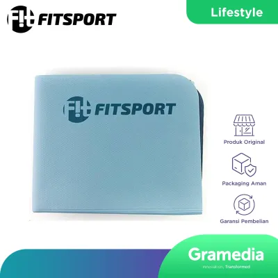 Fitsport Yoga Mat Foldable Tpe Sky Blue