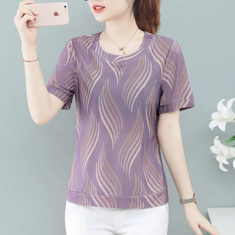 Women's T Shirt Tops 2021 Summer Loose Large Size Short Sleeve